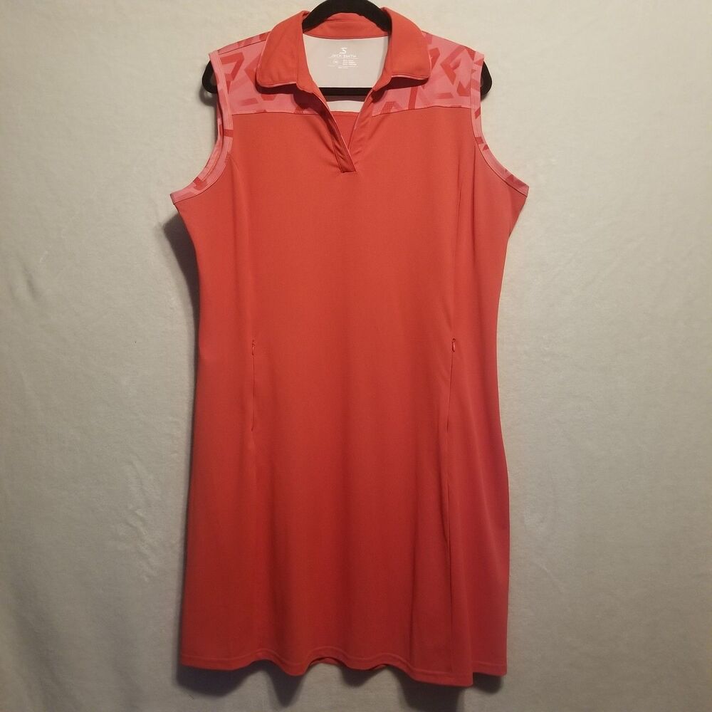 Jack Smith 2XL Dress Knee Length Coral Lightweight Tennis Pickleball Activewear
